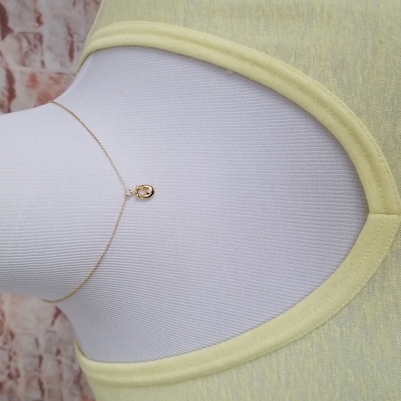 New COACH Chubby C Pendant Necklace - Picture 3 of 9